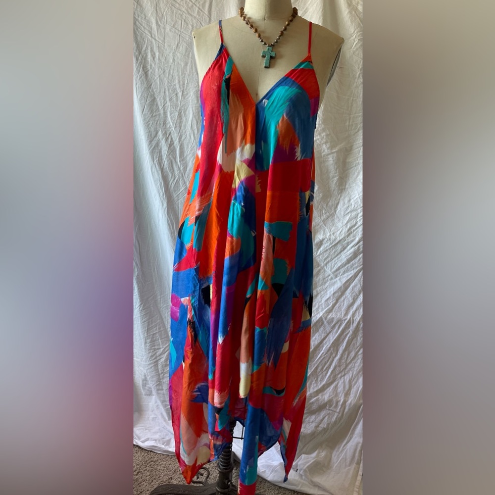 Seafolly Abstract Coverup Dress Medium